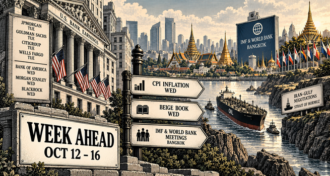 Week Ahead (October 12 to 16): CPI, Bank Earnings, and the IMF Meetings in Bangkok Converge
