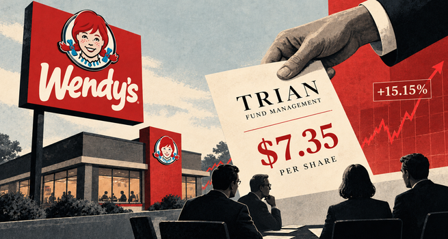 Wendy's (NASDAQ:WEN) Stock: Jumps Nearly 15% on Trian's USD 1.4 Billion Bid
