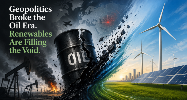 Geopolitics Broke the Oil Era. Renewables Are Filling the Void.