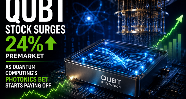 QUBT Stock Surges 24% Premarket as Quantum Computing's Photonics Bet Starts Paying Off