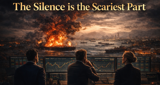 The Silence Is the Scariest Part: Why Market Calm Amid Geopolitical Shock Should Concern Investors