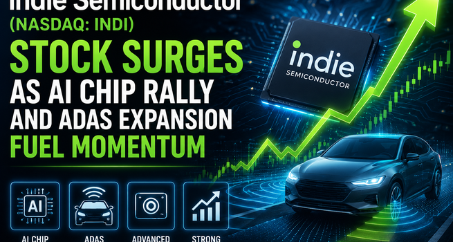 Why did indie Semiconductor (NASDAQ: INDI) stock rise 5% today?