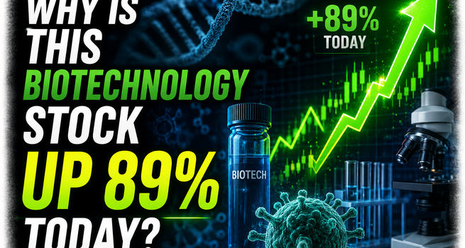 Why Is This Biotechnology Stock Up 89% Today?