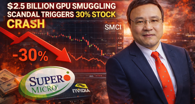 Super Micro (SMCI) Crashes 30% Amid $2.5B Nvidia GPU Smuggling Probe