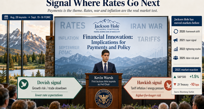 Jackson Hole 2026: Can Warsh's Debut Signal Where Rates Go Next