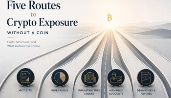 Five Routes to Crypto Exposure Without a Coin: Costs, Structures, and What Defines the Choice